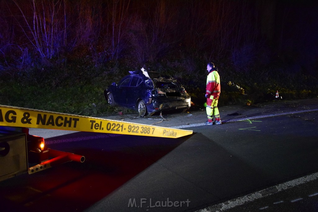 Schwerer VU A 4 Rich Olpe kurz vor AS Koeln Klettenberg P130.JPG - Miklos Laubert